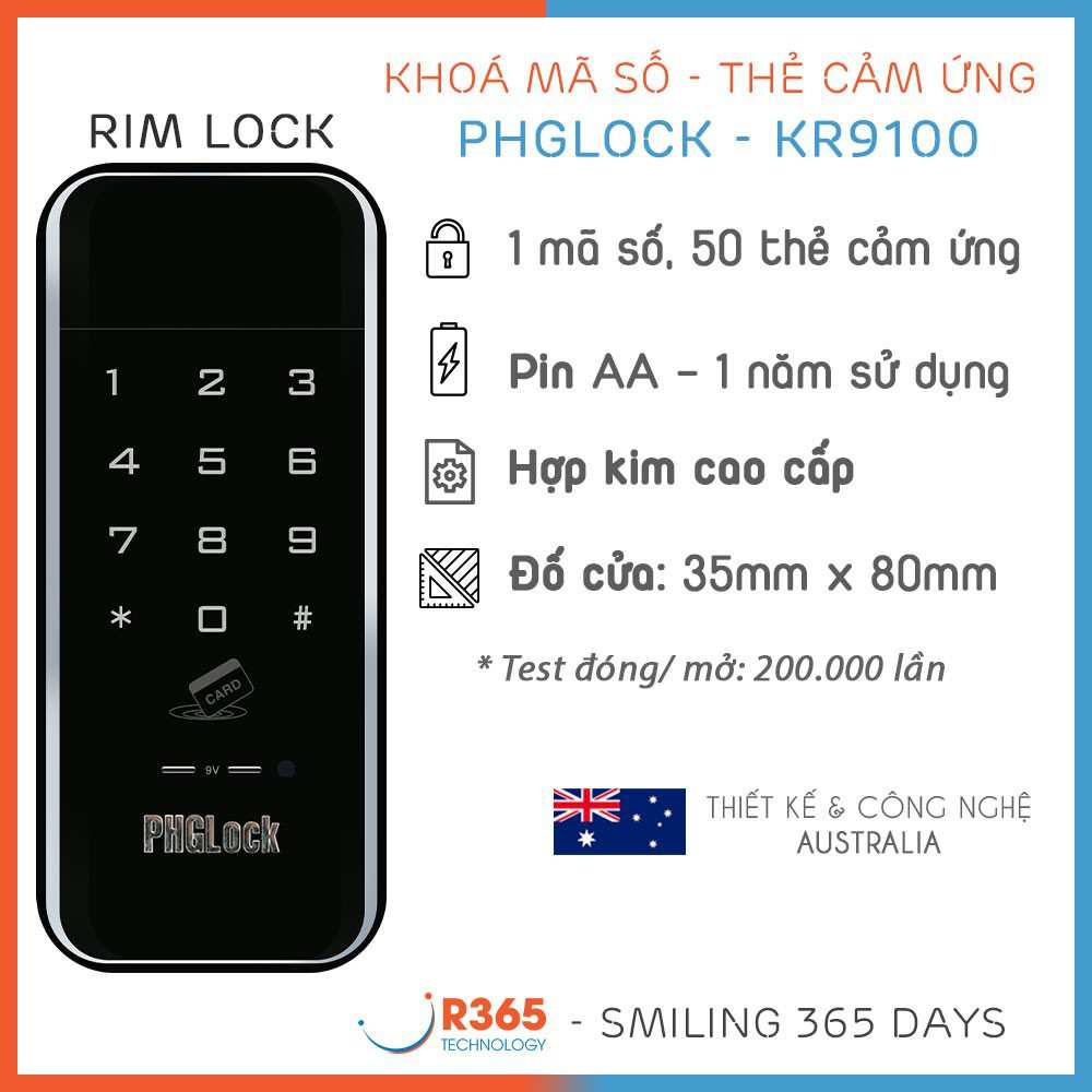 Khóa điên tử PHGLock KR9100
