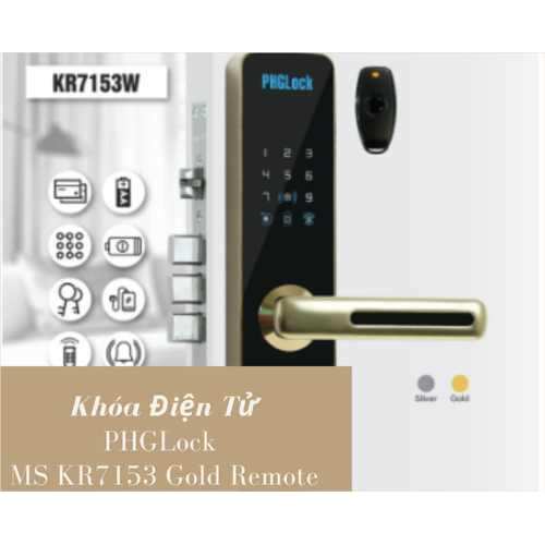 KHÓA ĐIỆN TỬ PHGLock KR7153 GOLD