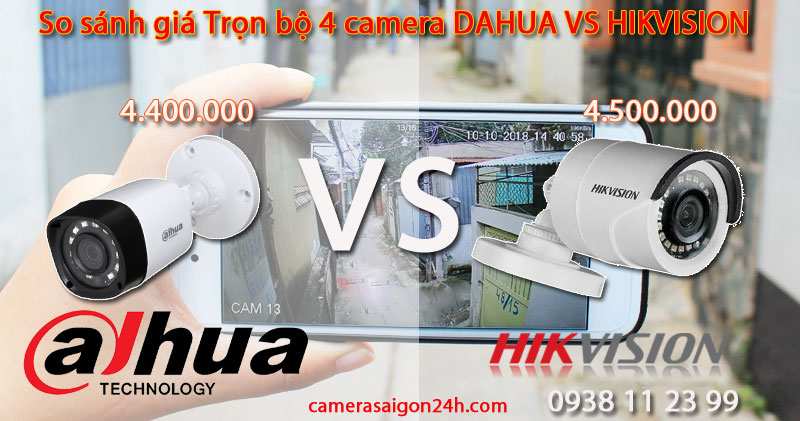 lắp camera cửa hàng dùng thương hiệu hikvision và thương hiệu dahua
