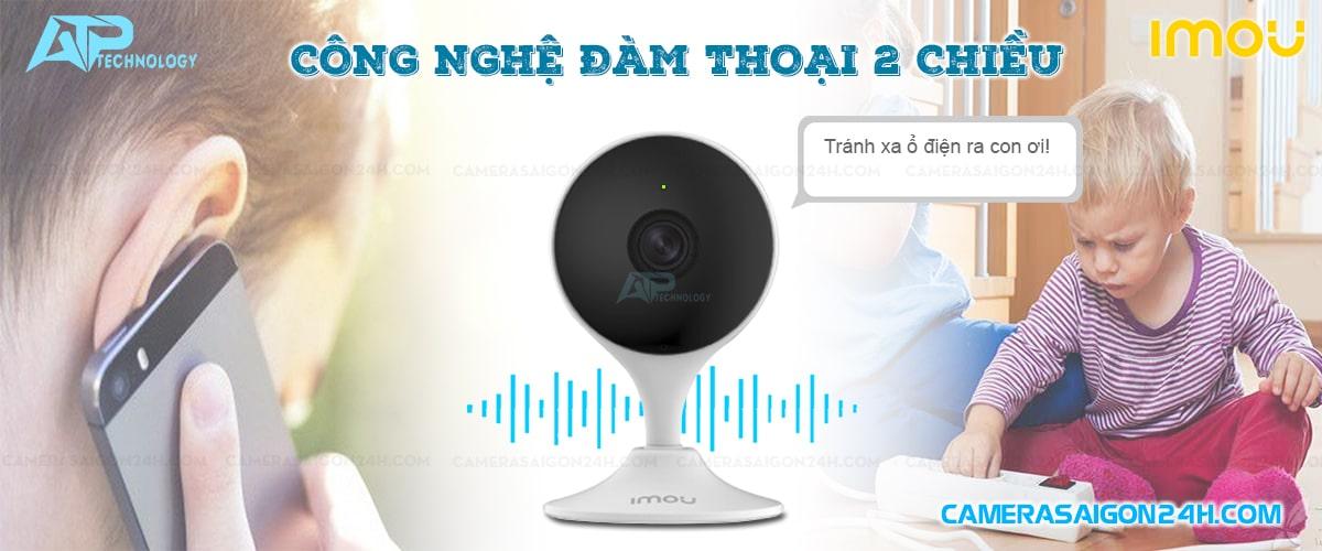 lắp camera wifi Imou C22EP đàm thoại 2 chiều