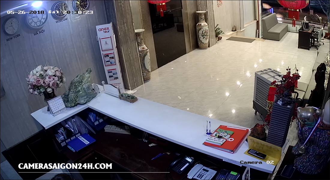 hình ảnh ghi hình thực tế lắp camera ban đêm có màu DS-2CE70DF0T-MF