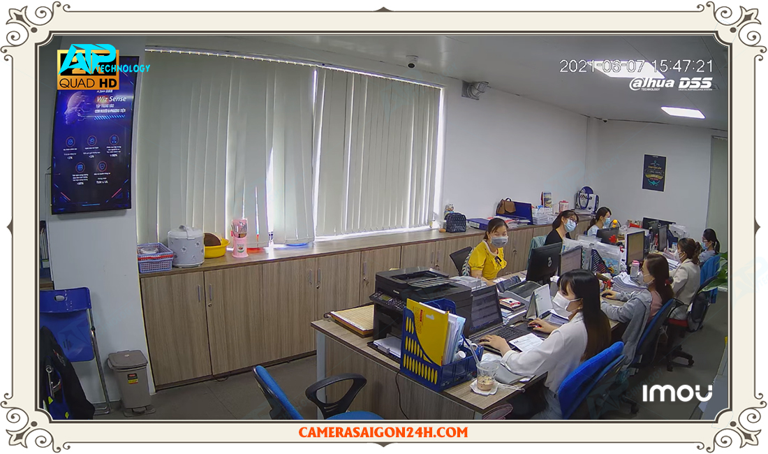 hình demo ghi hình thực tế camera imou a42EP