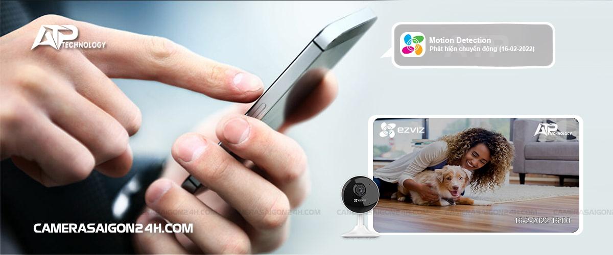 camera ezviz c1c phát hiện chuyển động