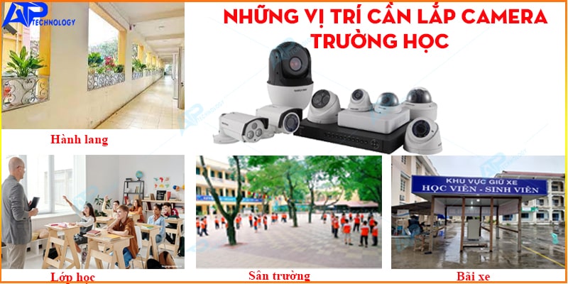 lắp camera trường học vị trí lắp đặt camera