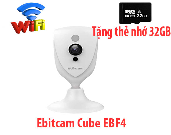 Camera WIFI nhỏ gọn tiện lợi Cube EBF4 (2MP) cho gia đình, văn phòng, cửa hàng tiện ích giá tốt. Mua hàng qua mạng uy tín, tiện lợi.