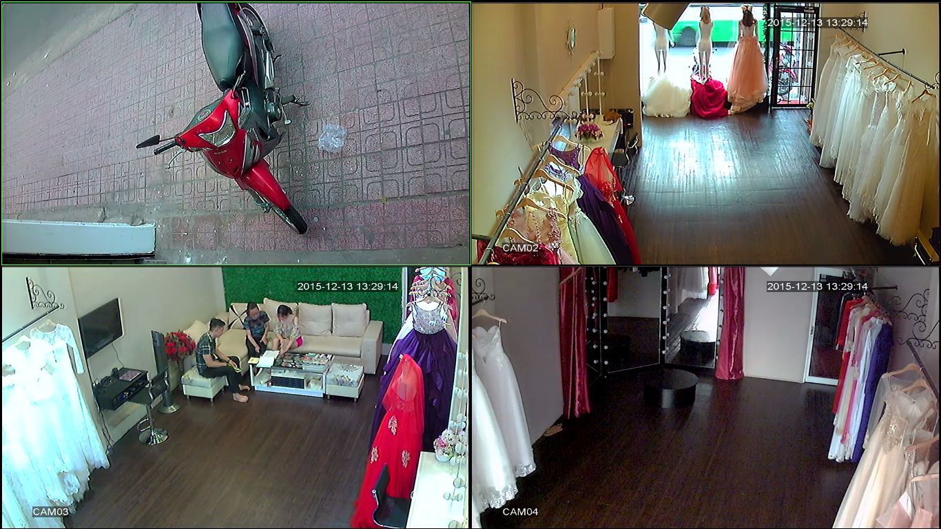 lắp đặt camera giám sát tại cửa hàng studio áo cưới tại quận 11
