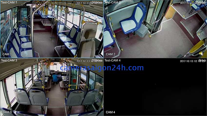 Bộ camera quan sát trên xe khách 32 chỗ