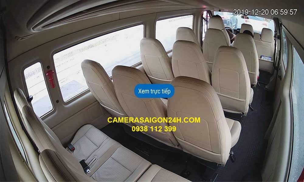 ghi hình thực tế camera giám sát cho ô tô khách 16 chỗ