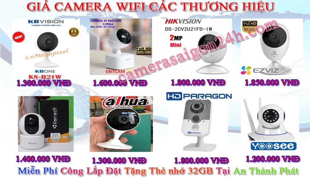 Báo giá lắp camera quan sát giá rẻ wifi