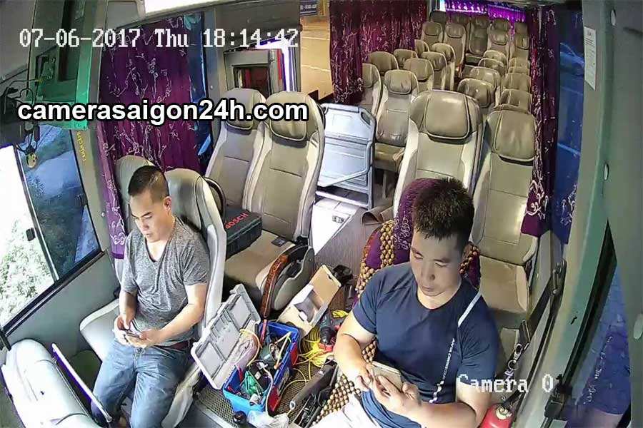 hình ảnh ghi hình thực tế của camera giám sát cho xe khách