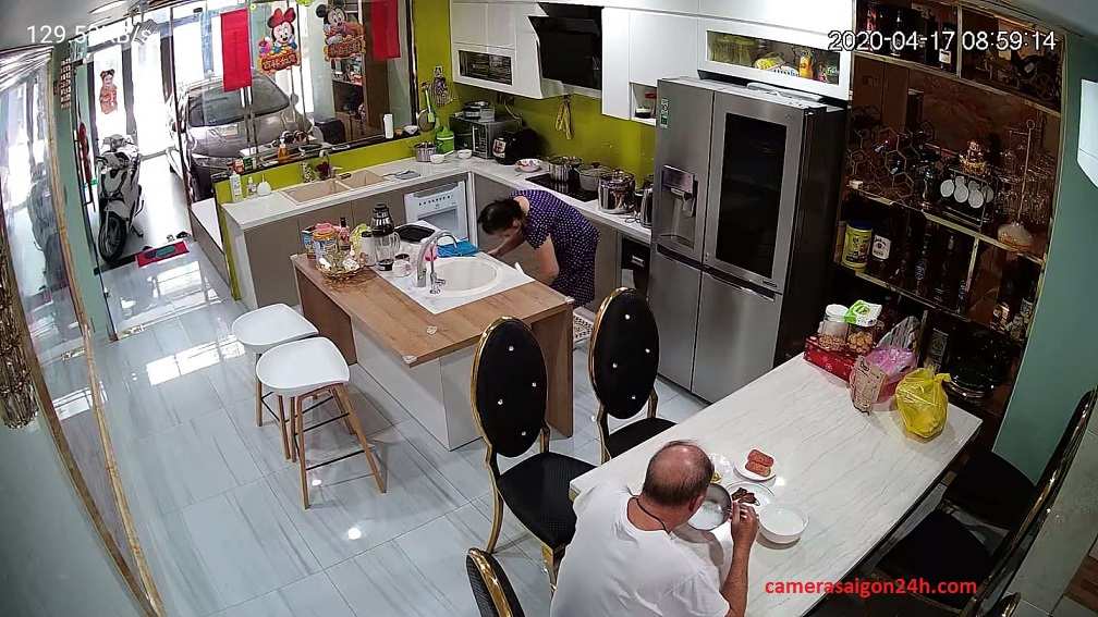 hình ảnh ghi hình thực tế của camera KBONE KN-H21PW
