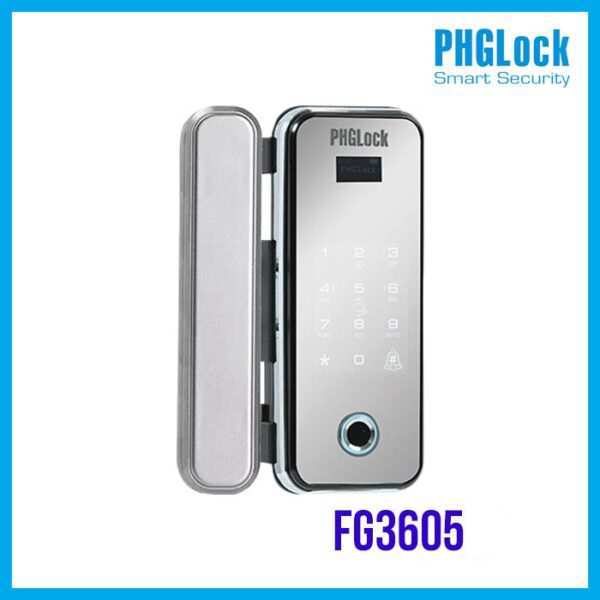 Khóa cửa vân tay cho cửa kính PHGLOCK FG3605