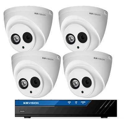 trọn bộ 4 camera văn phòng tích hợp micro