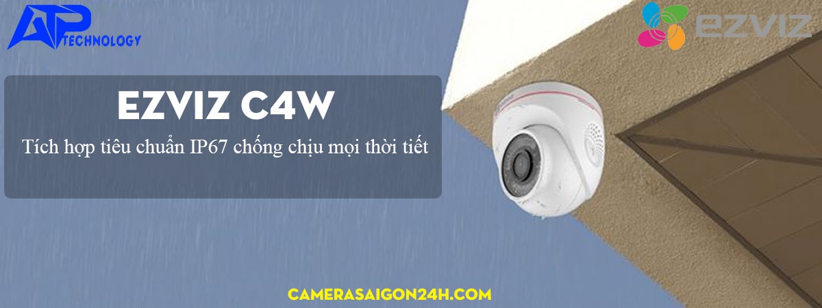 Lắp camera wifi ezviz C4W chống chịu mọi thời tiết