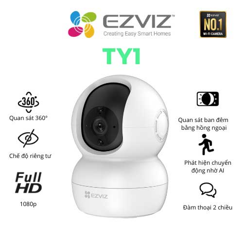 camera quan sát Lắp camera wifi ezviz mini TY1 tích hợp nhiều chức năng thiết kế nhỏ gọn Camera xoay wifi với cảm biến 1/4 lắp camera wifi ezviz 360 giá rẻ, camera wifi ezviz TY1,Camera wifi mini TY1,Camera wifi mini EZVIZ CS-TY1-B0-1G2WF,EZVIZ CS-TY1-B0-1G2WF,CS-TY1-B0-1G2WF,TY1